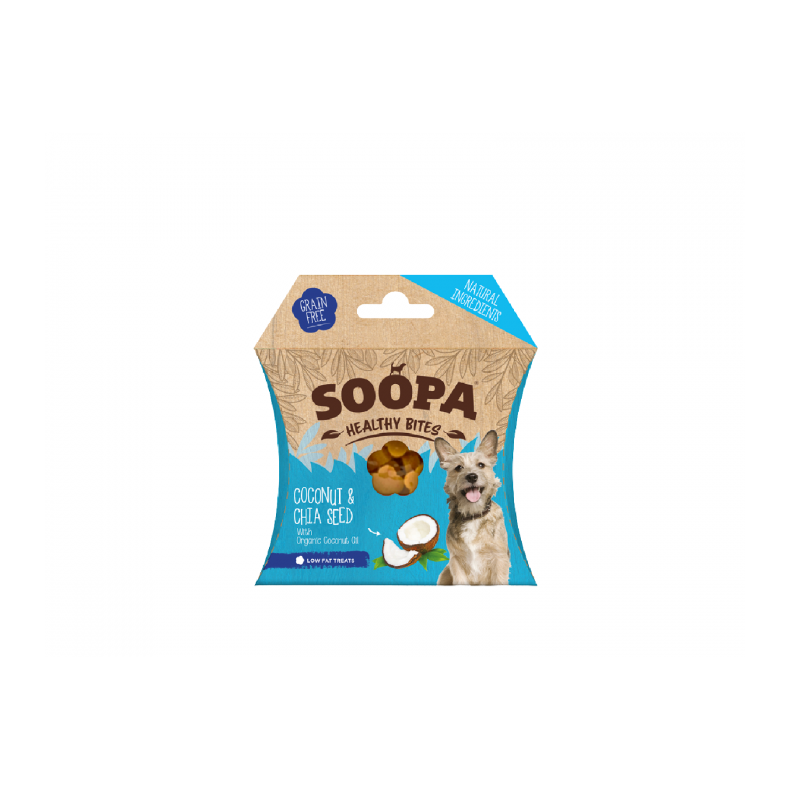 SOOPA Healthy Bites Coconut &amp; Chia Seed 50g